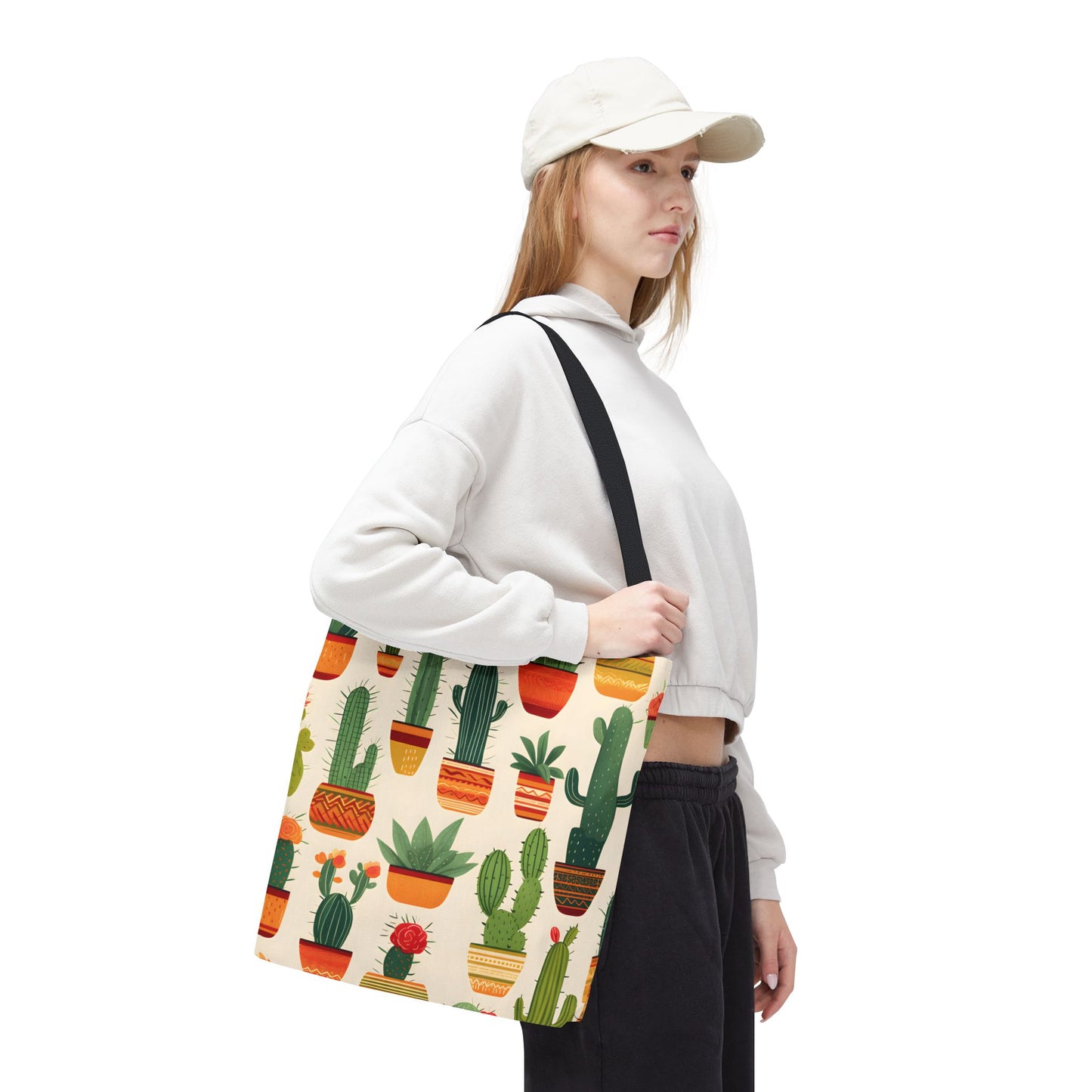 Cactus Pattern Tote Bag Design 8
