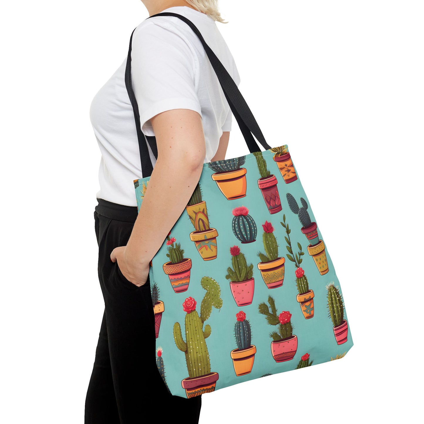 Cactus Pattern Tote Bag Design 7