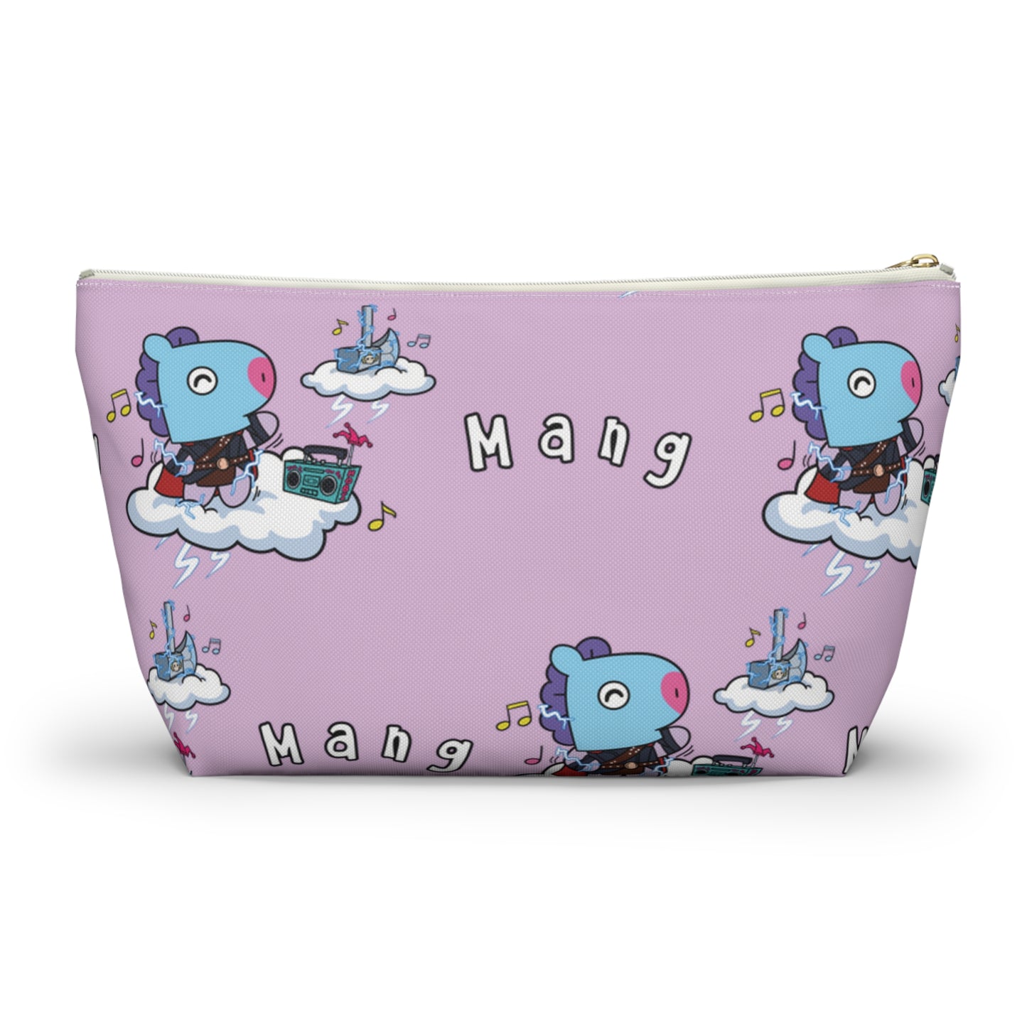 BT21 Mang Purple Pattern Travel Bag