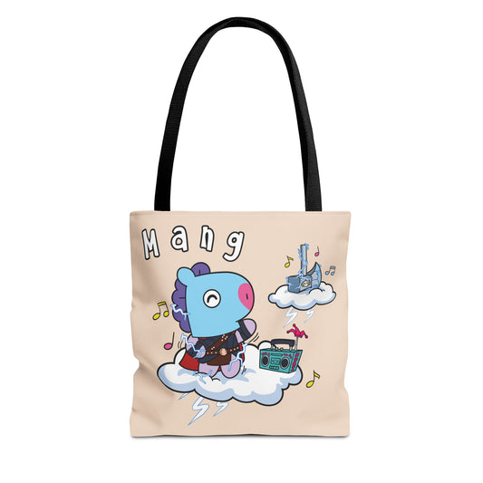 BT21 Mang Beige Tote Bag Single Design