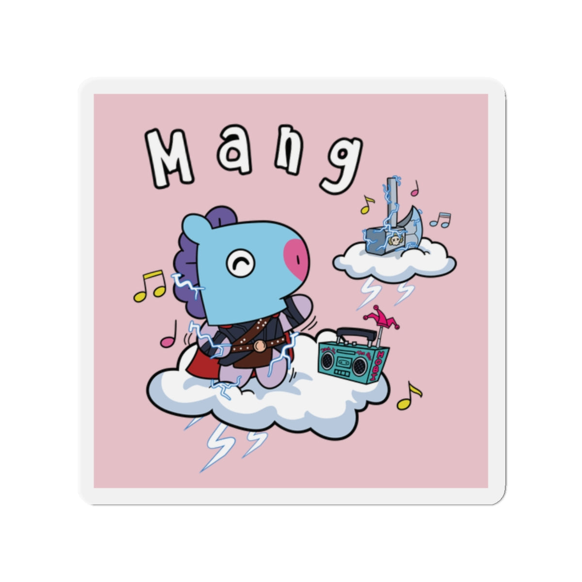 BT21 Mang Pink Magnet