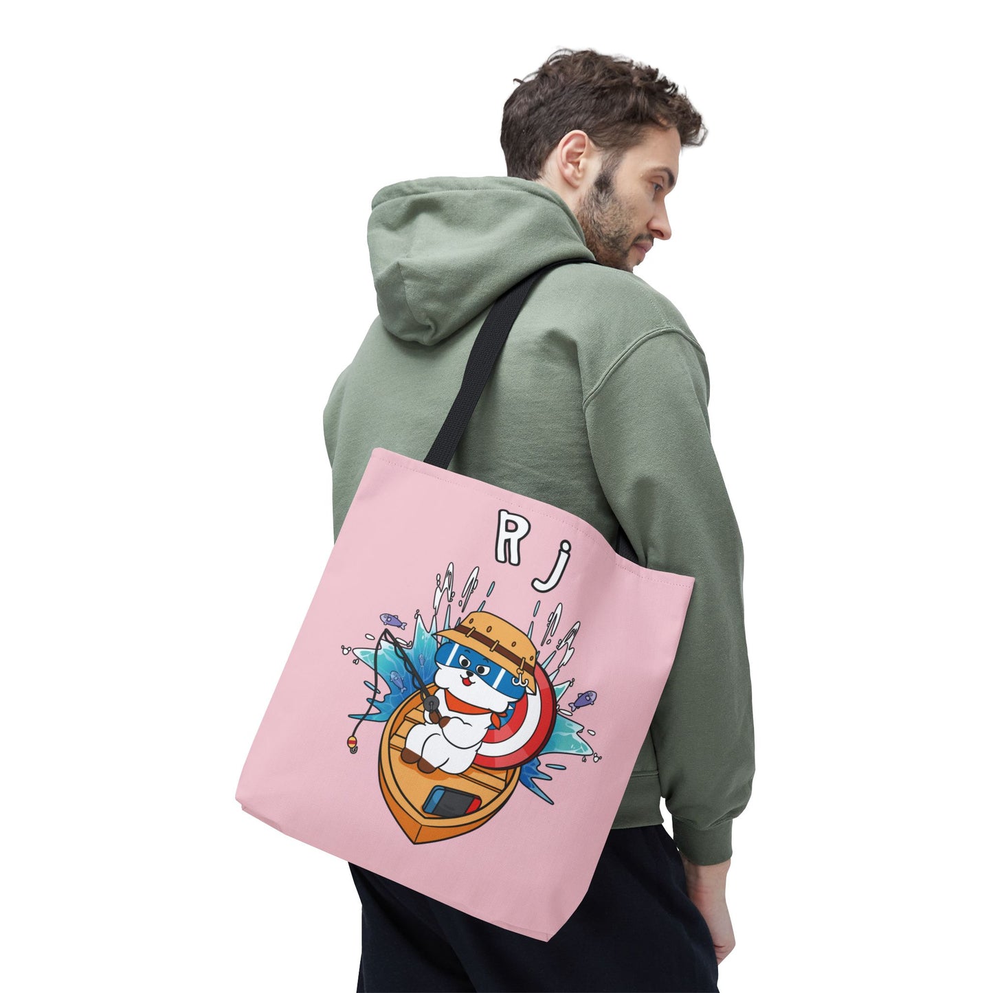 BT21 RJ Pink Tote Bag Single Design