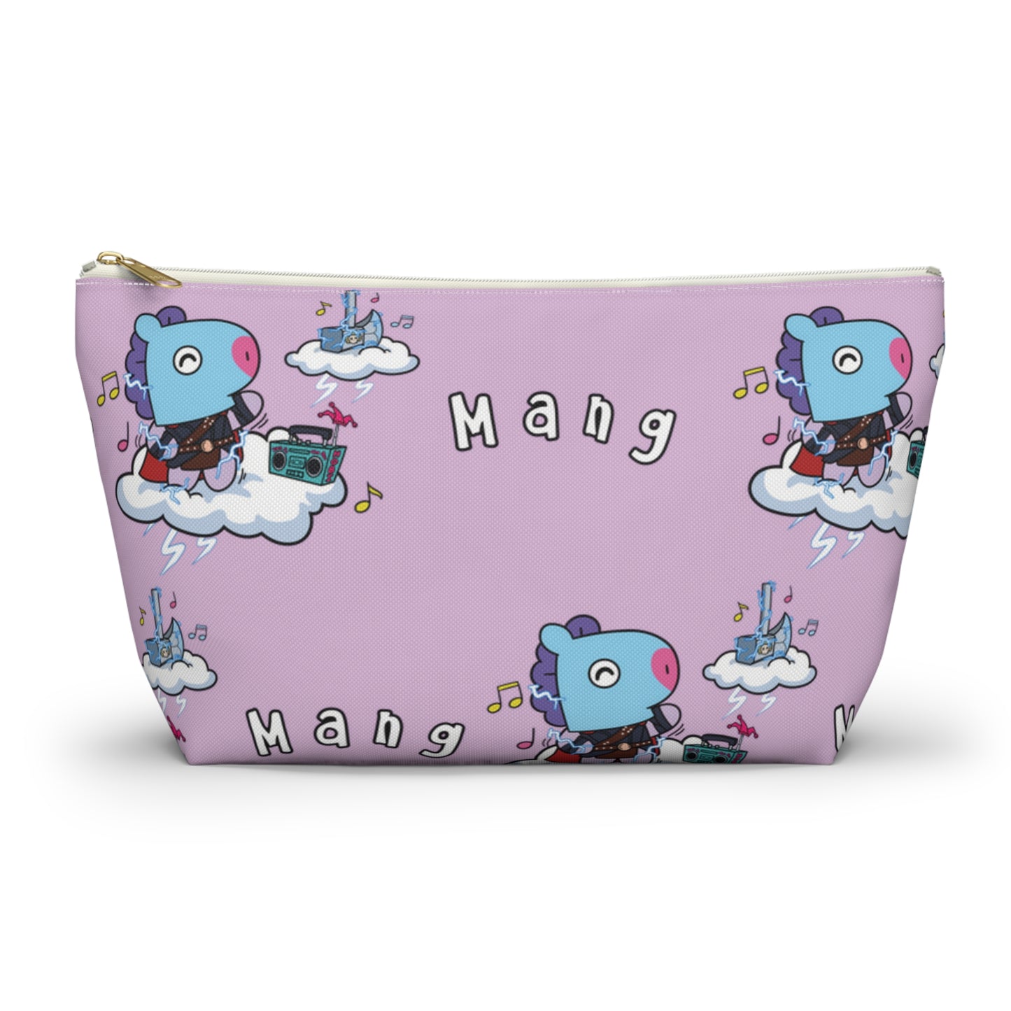 BT21 Mang Purple Pattern Travel Bag