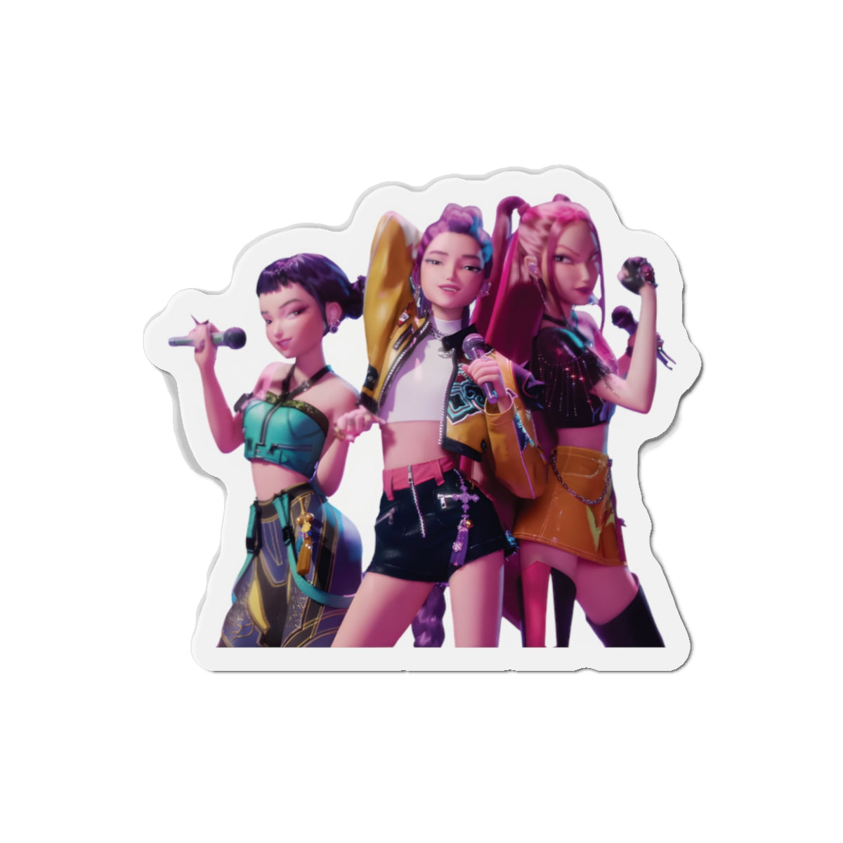 Kpop Demon Hunters Huntrix Rumi Mira Zoey Opening Stage Performance Magnet