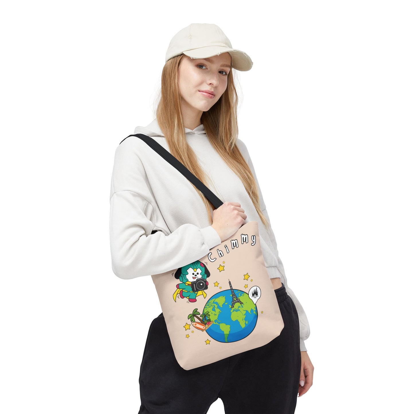 BT21 Chimmy Beige Tote Bag Single Design