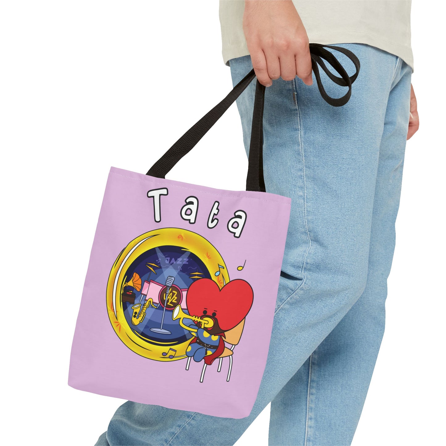 BT21 Tata Purple Tote Bag Single Design