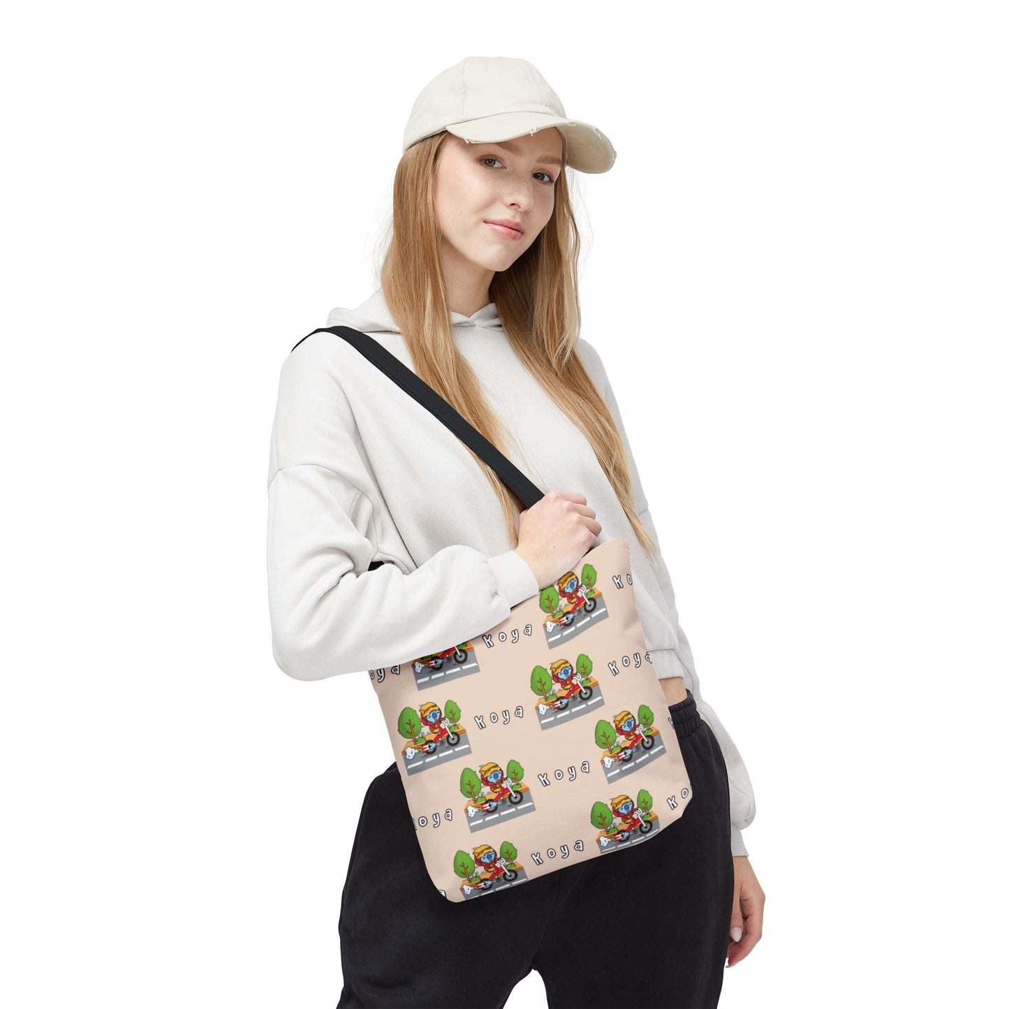 BT21 Koya Beige Tote Bag Pattern Design