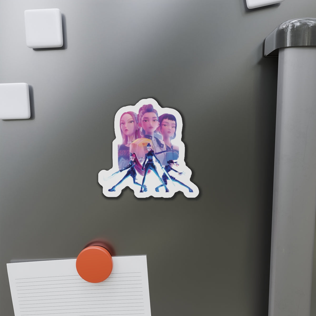 Kpop Demon Hunters Huntrix Rumi Mira Zoey Hunting Outfit Magnet