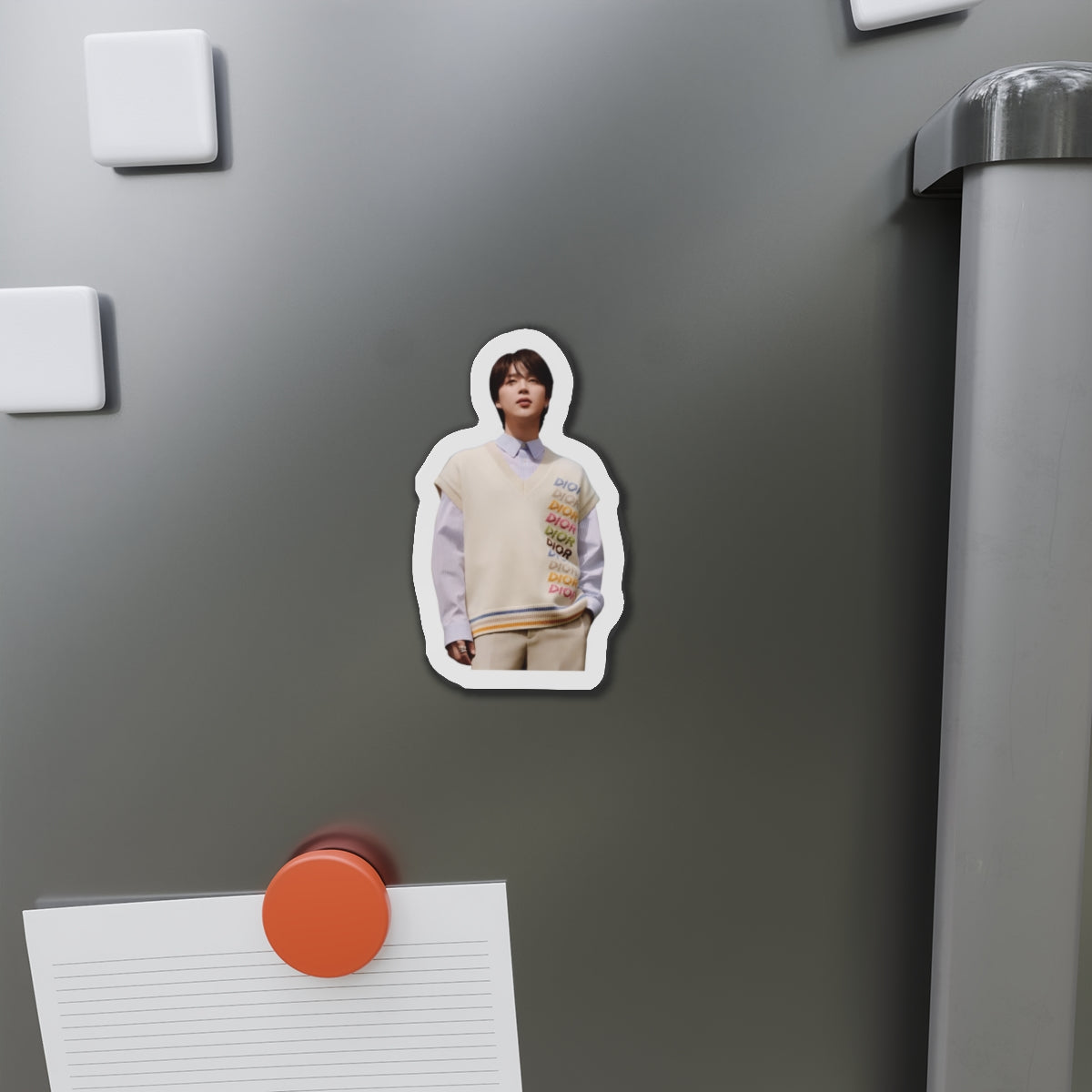 BTS Park Jimin Dior Photoshoot Wearing a Sweater Magnet