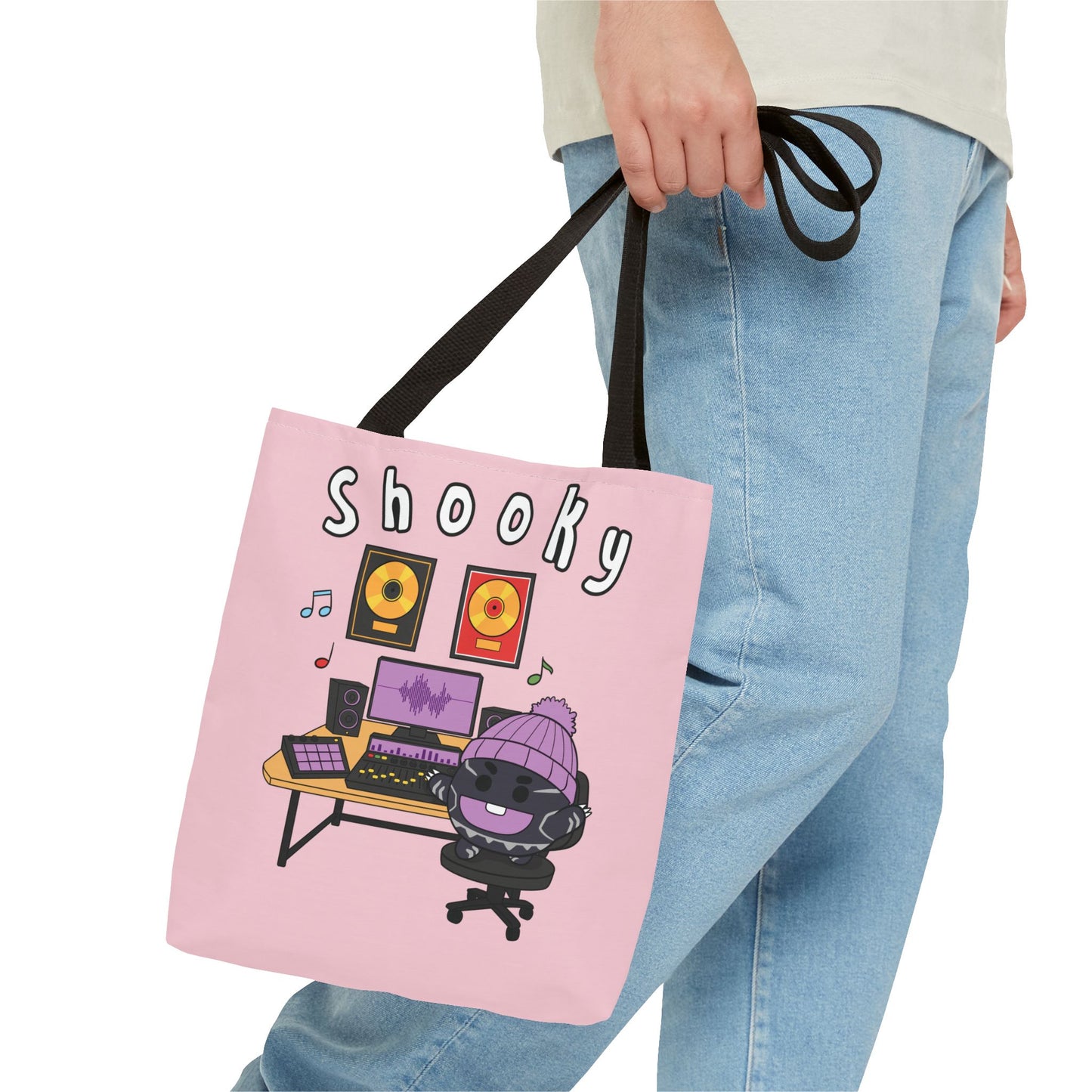 BT21 Shooky Pink Tote Bag Single Design
