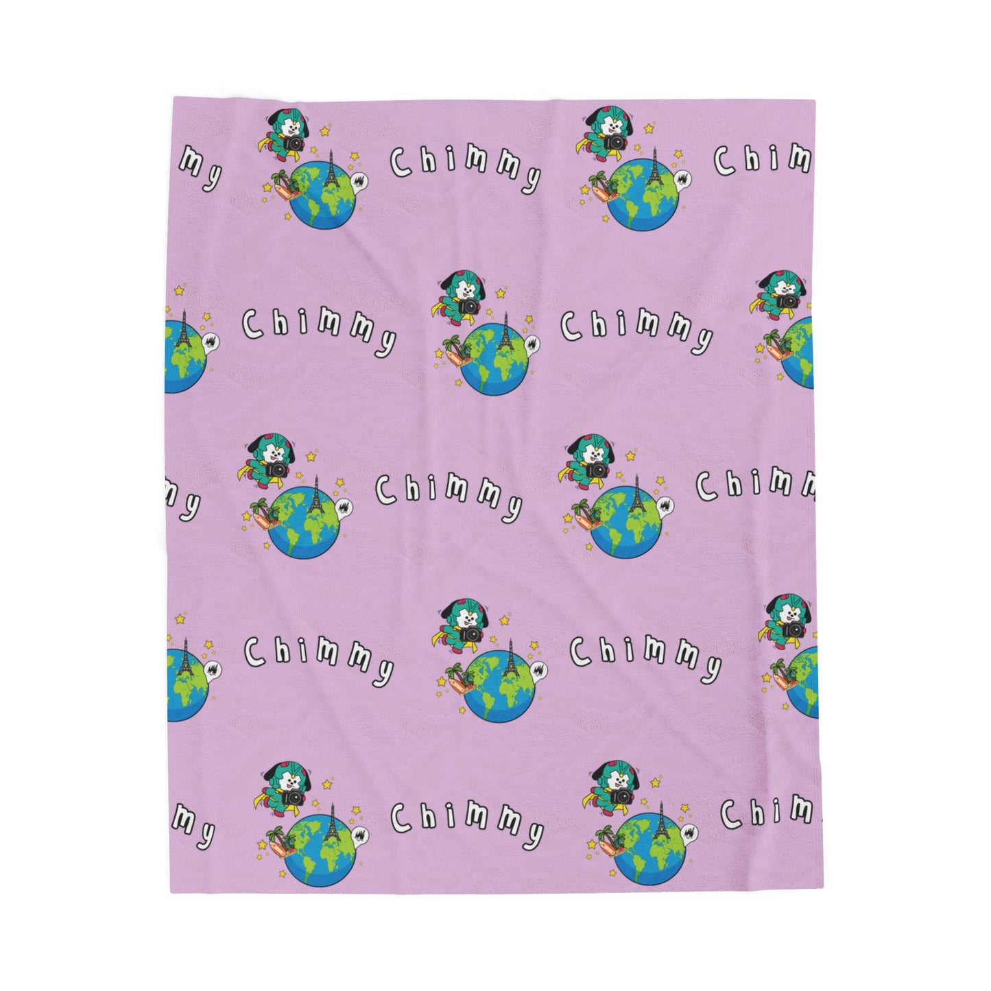 Purple Chimmy Blanket - BT21 Pattern Design