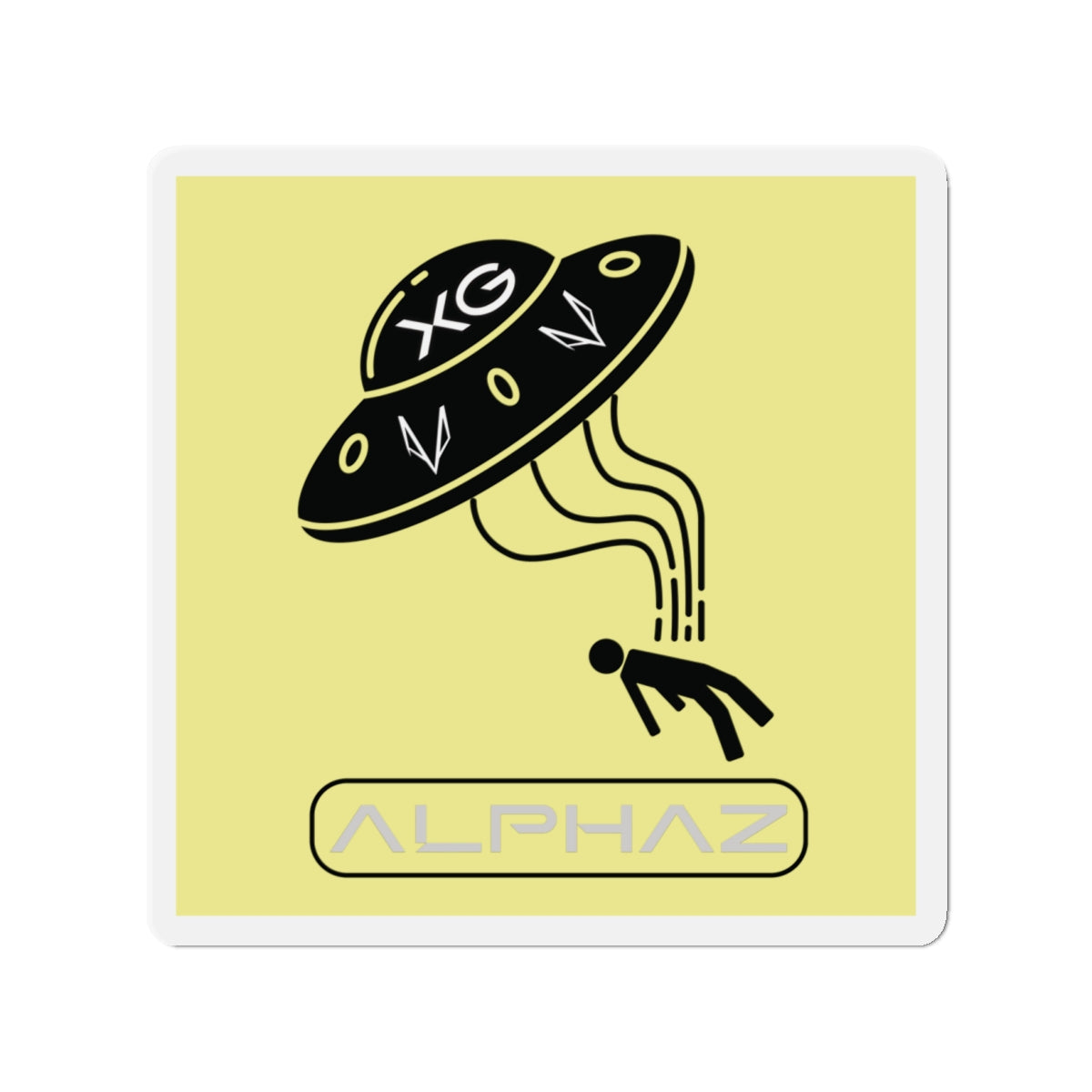 Yellow XG Chisa Spaceship Magnet