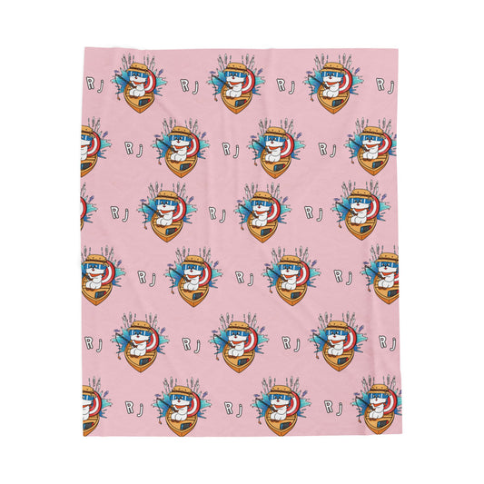 Pink RJ Blanket - BT21 Pattern Design
