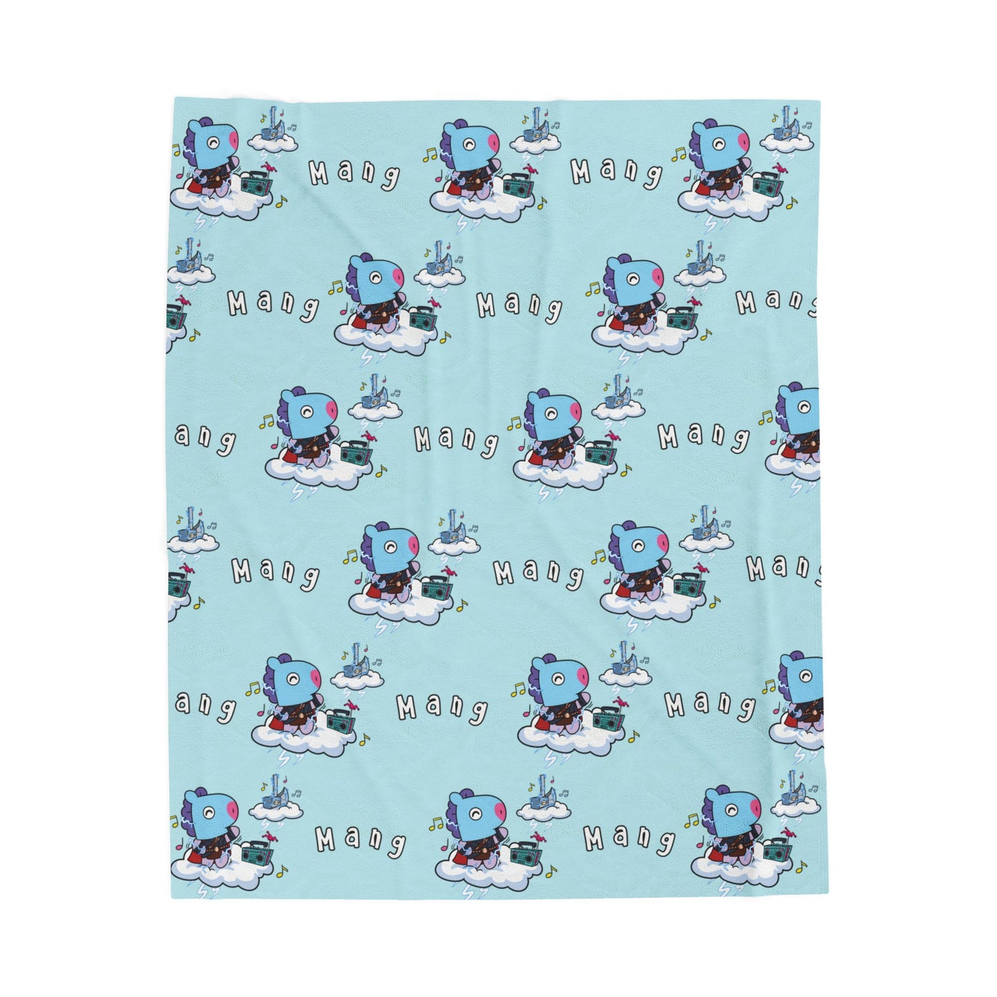 Blue Mang Blanket - BT21 Pattern Design