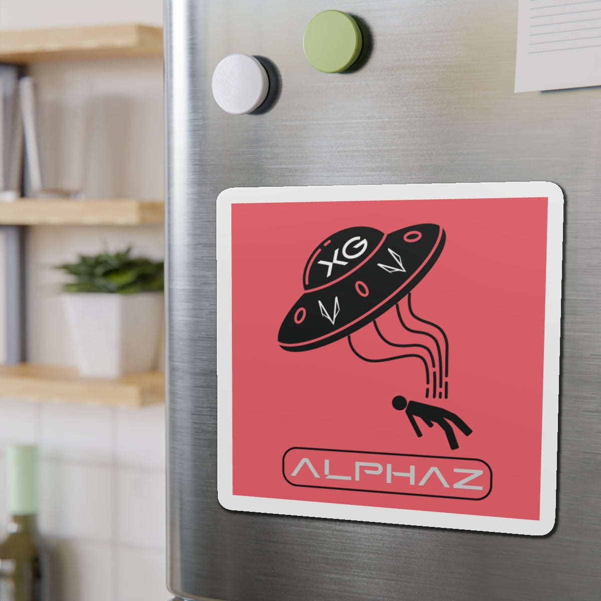 Red XG Maya Spaceship Magnet