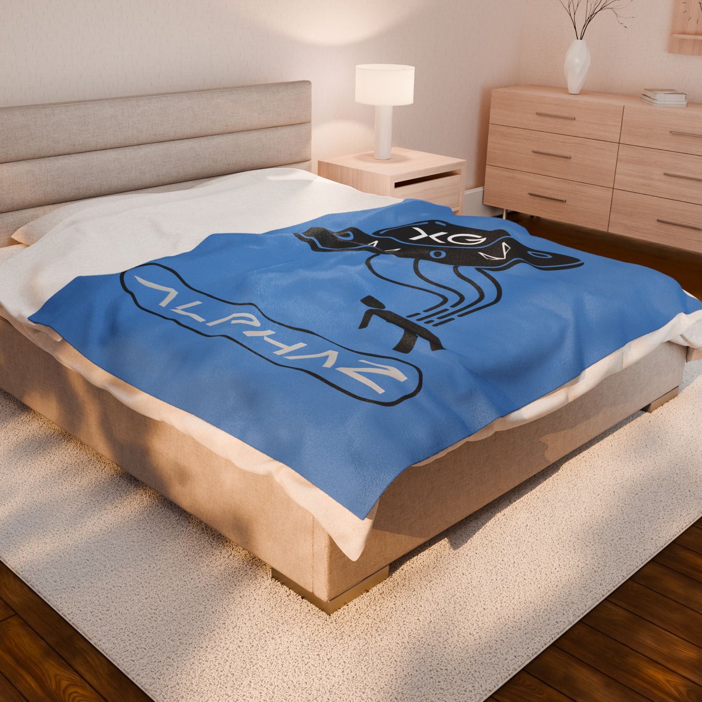 Blue XG Hinata Spaceship Blanket