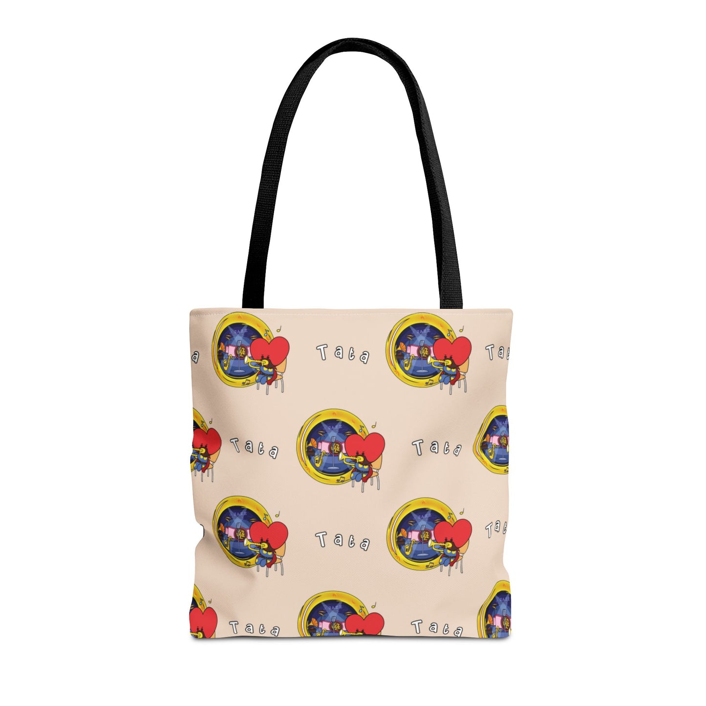 BT21 Tata Beige Tote Bag Pattern Design