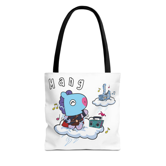 BT21 Mang White Tote Bag Single Design
