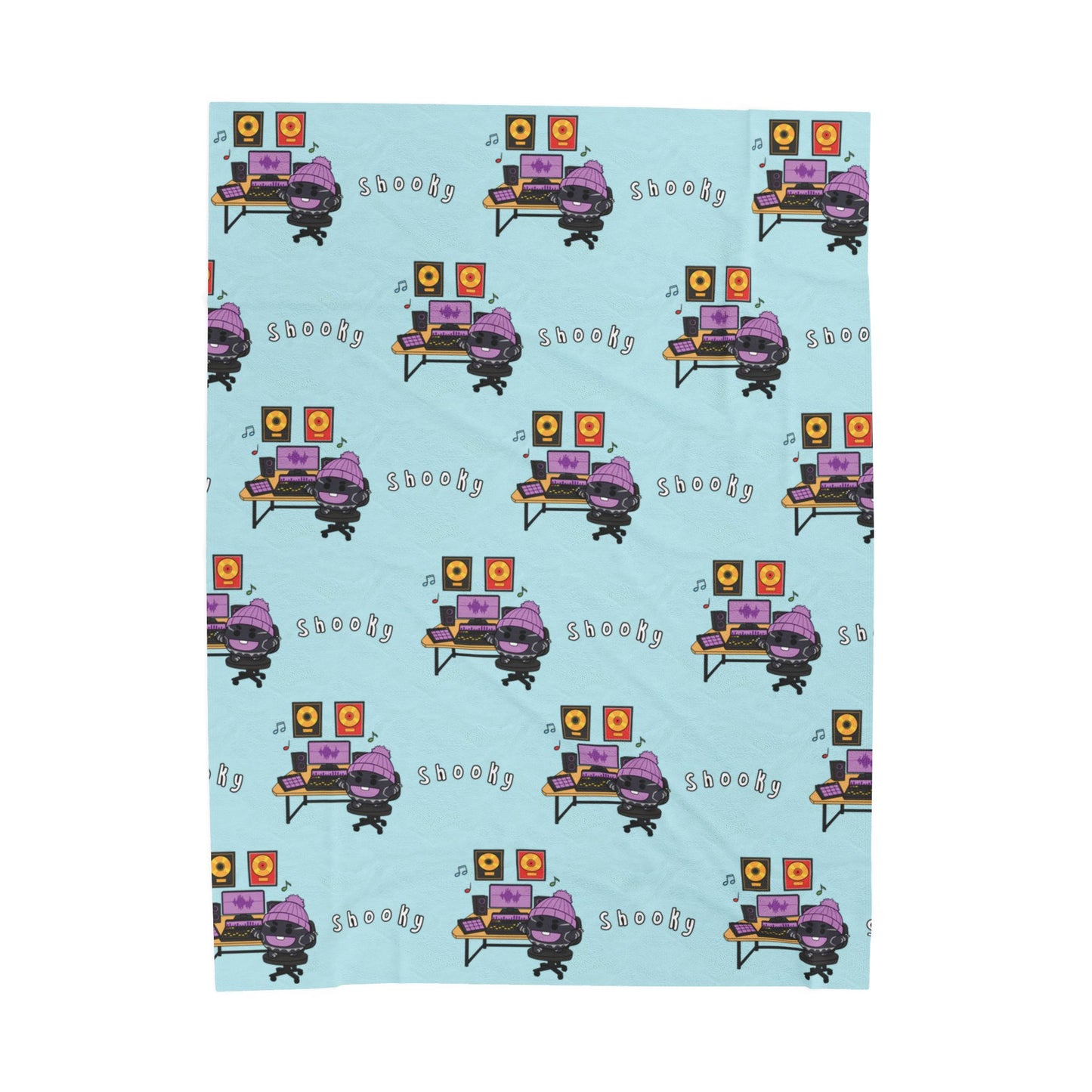 Blue Shooky Blanket - BT21 Pattern Design
