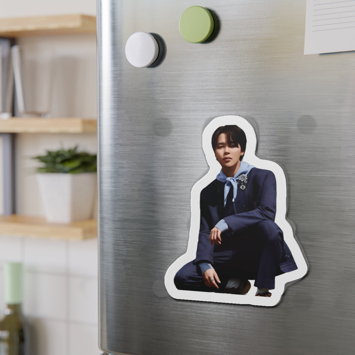 BTS Park Jimin Dior Photoshoot Wearing a Suit Magnet