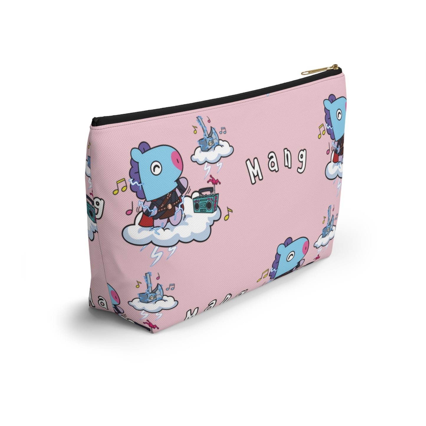 BT21 Mang Pink Pattern Travel Bag