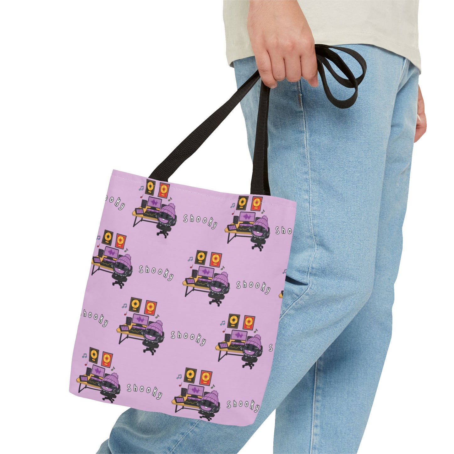 BT21 Shooky Purple Tote Bag Pattern Design