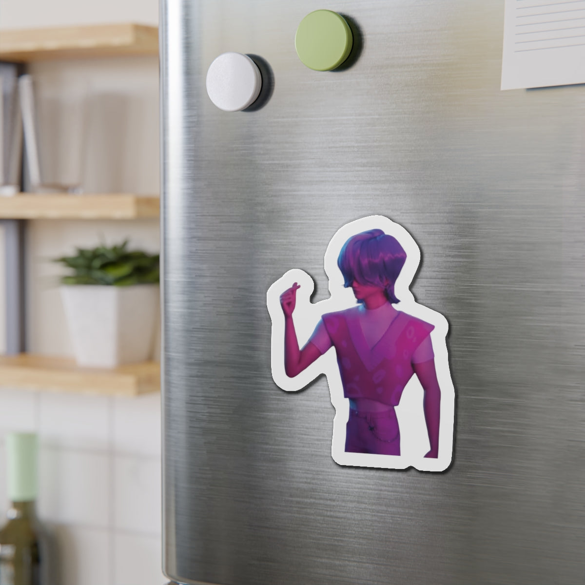 Kpop Demon Hunters Saja Boys Mystery Saja Finger Heart In Underworld Magnet