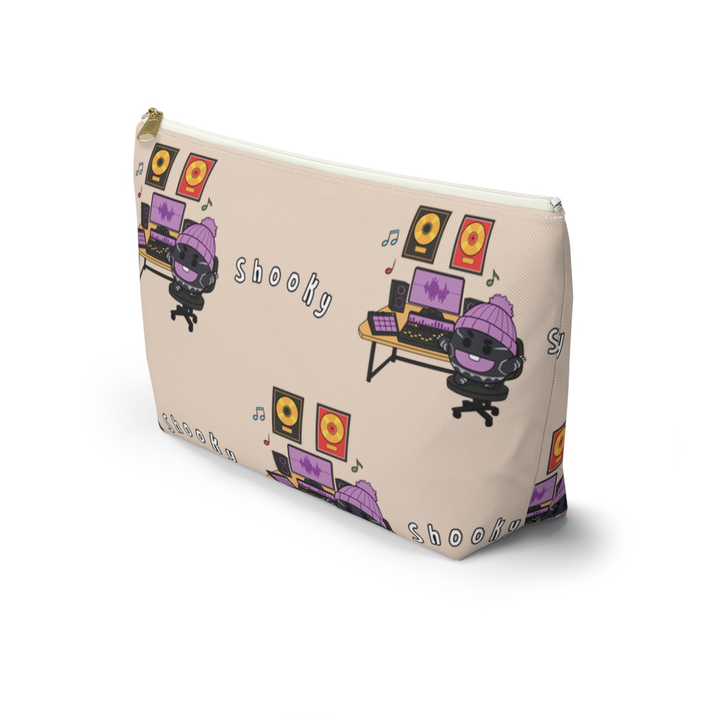 BT21 Shooky Beige Pattern Travel Bag