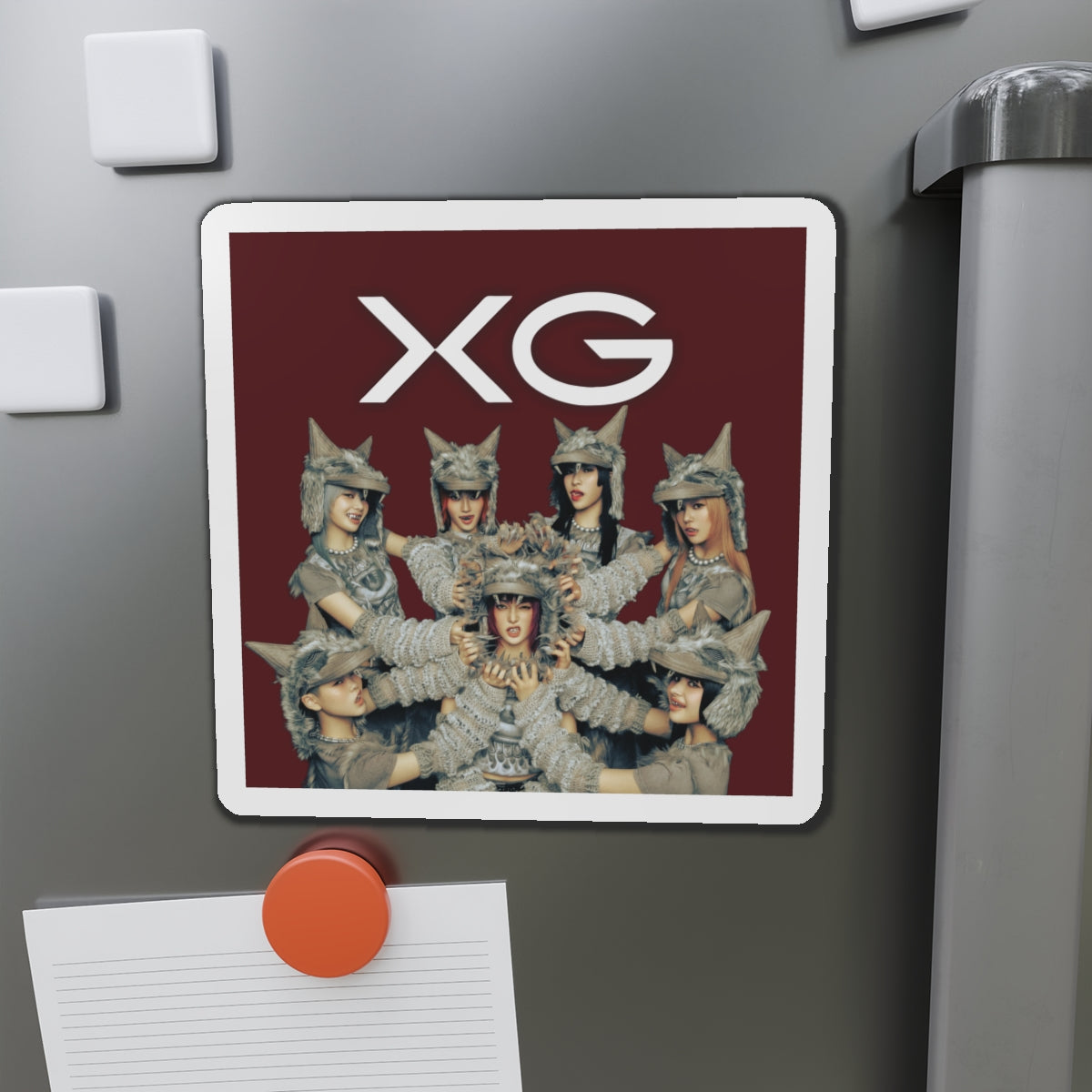 Maroon BG XG Woke Up Magnet 2