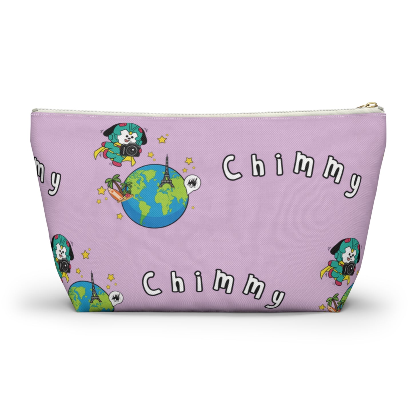 BT21 Chimmy Purple Pattern Travel Bag
