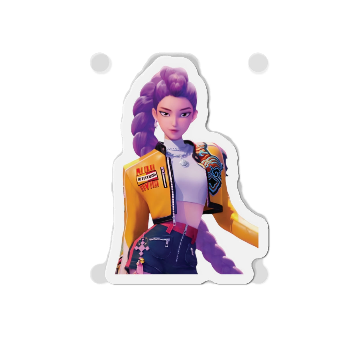 Kpop Demon Hunters Huntrix Rumi Posing Portrait Magnet