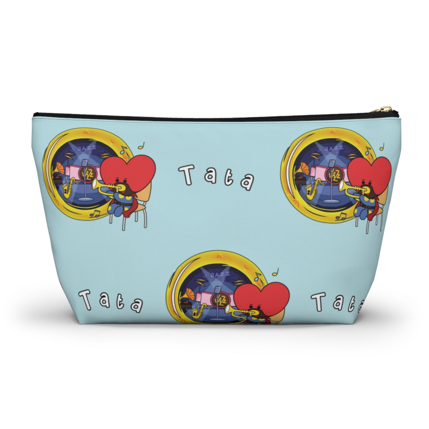BT21 Tata Blue Pattern Travel Bag