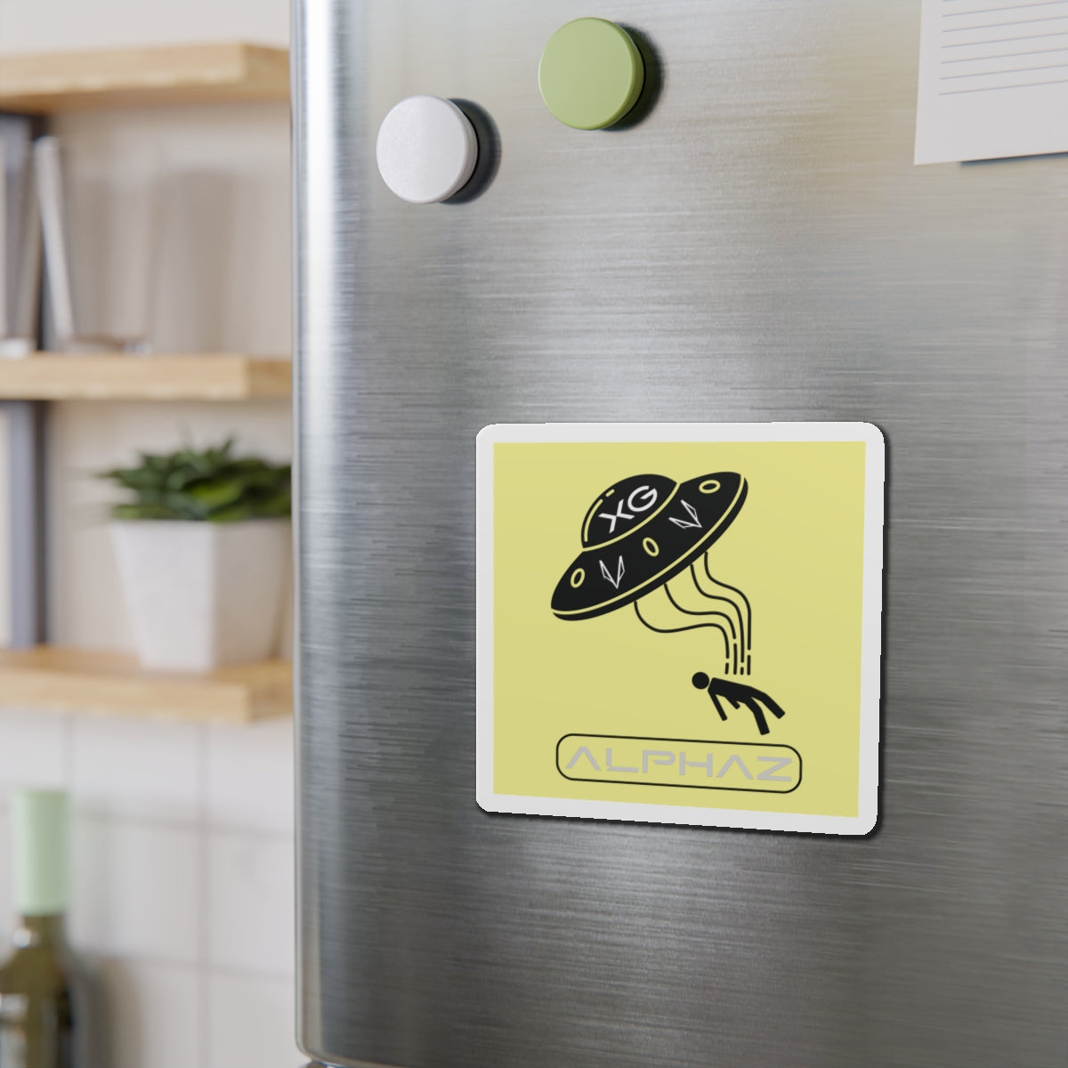 Yellow XG Chisa Spaceship Magnet