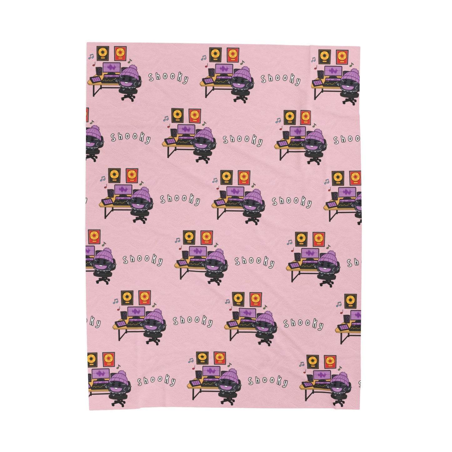 Pink Shooky Blanket - BT21 Pattern Design