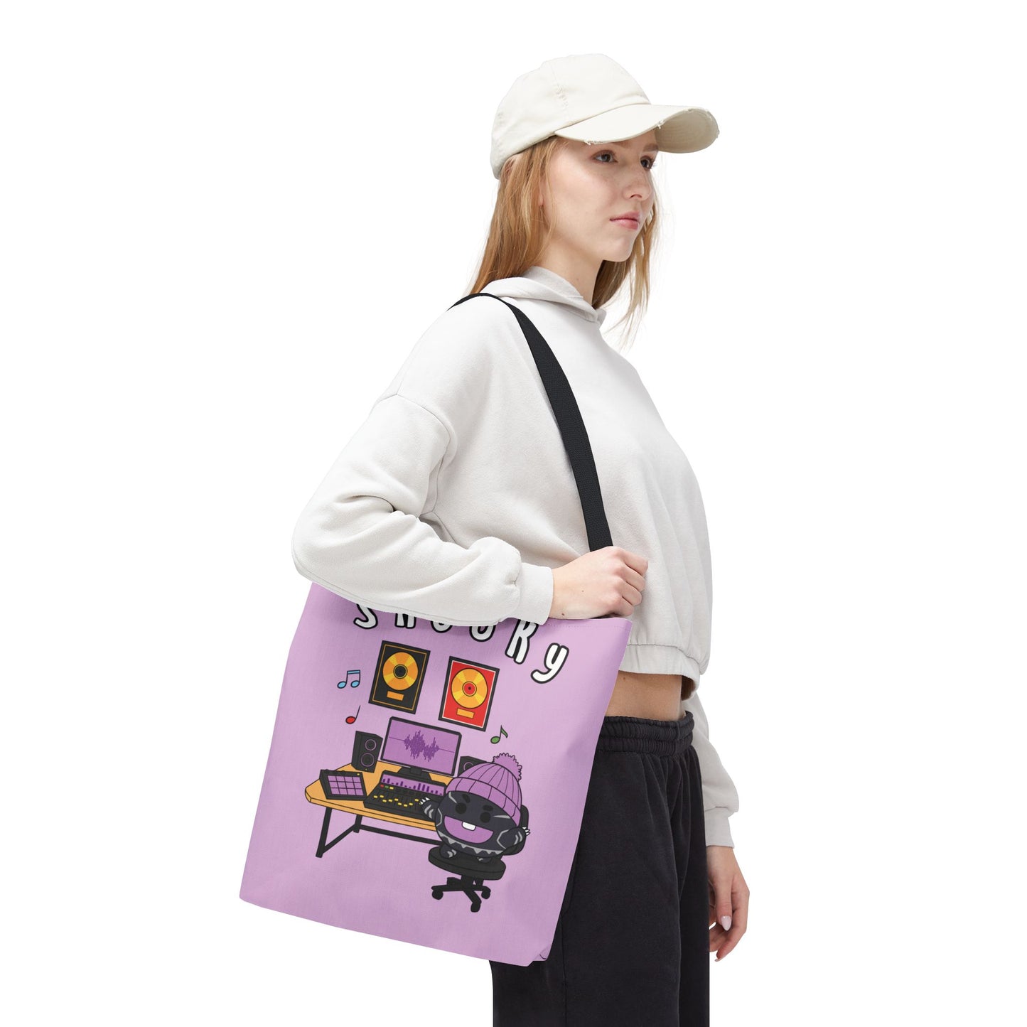 BT21 Shooky Purple Tote Bag Single Design