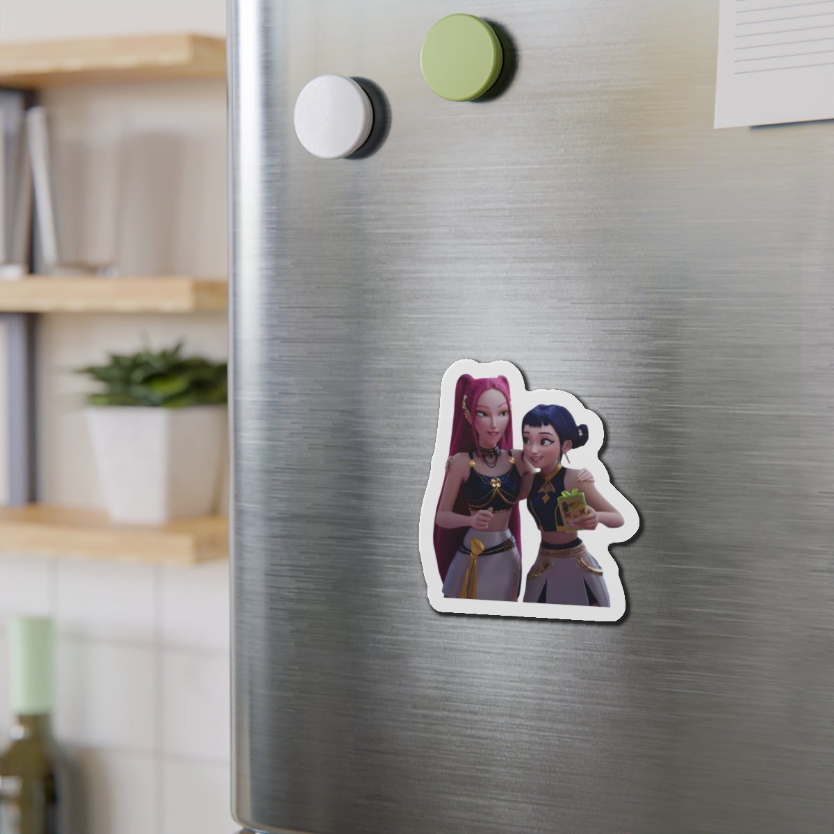 Kpop Demon Hunters Huntrix Mira And Zoey Golden Magnet