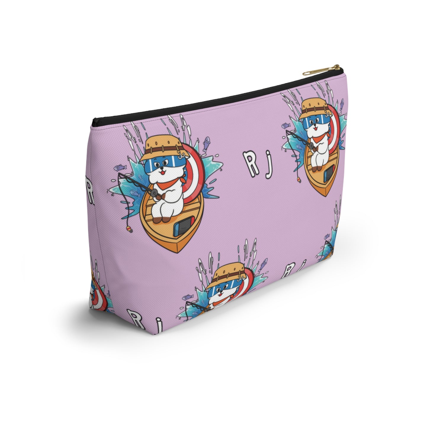 BT21 RJ Purple Pattern Travel Bag