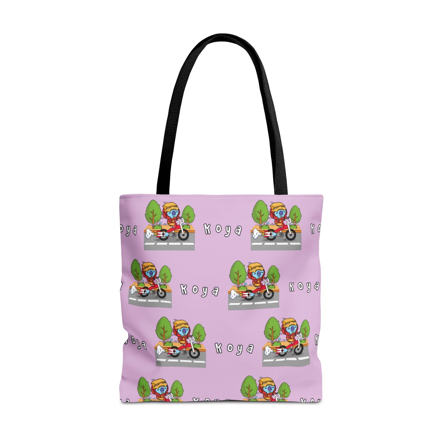 BT21 Koya Purple Tote Bag Pattern Design