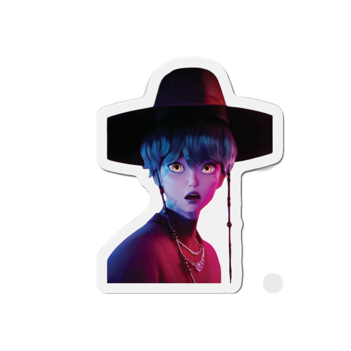 Kpop Demon Hunters Saja Boys Baby Saja Demon Form Shocked Face Magnet