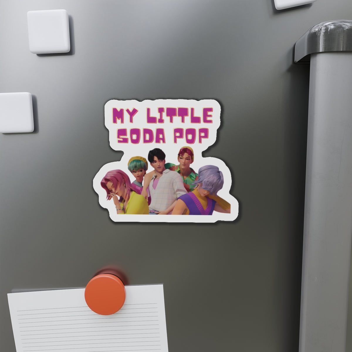 Kpop Demon Hunters Saja Boys Soda Pop Pose Magnet