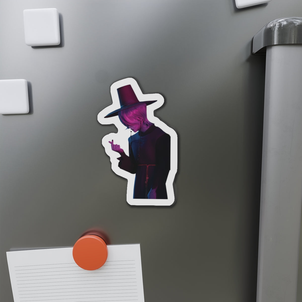 Kpop Demon Hunters Saja Boys Mystery Saja Demon Form Finger Heart Magnet