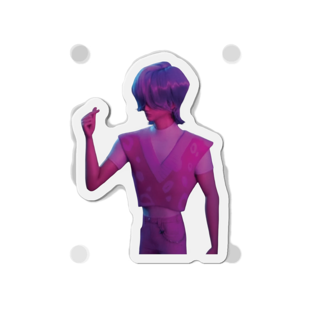 Kpop Demon Hunters Saja Boys Mystery Saja Finger Heart In Underworld Magnet