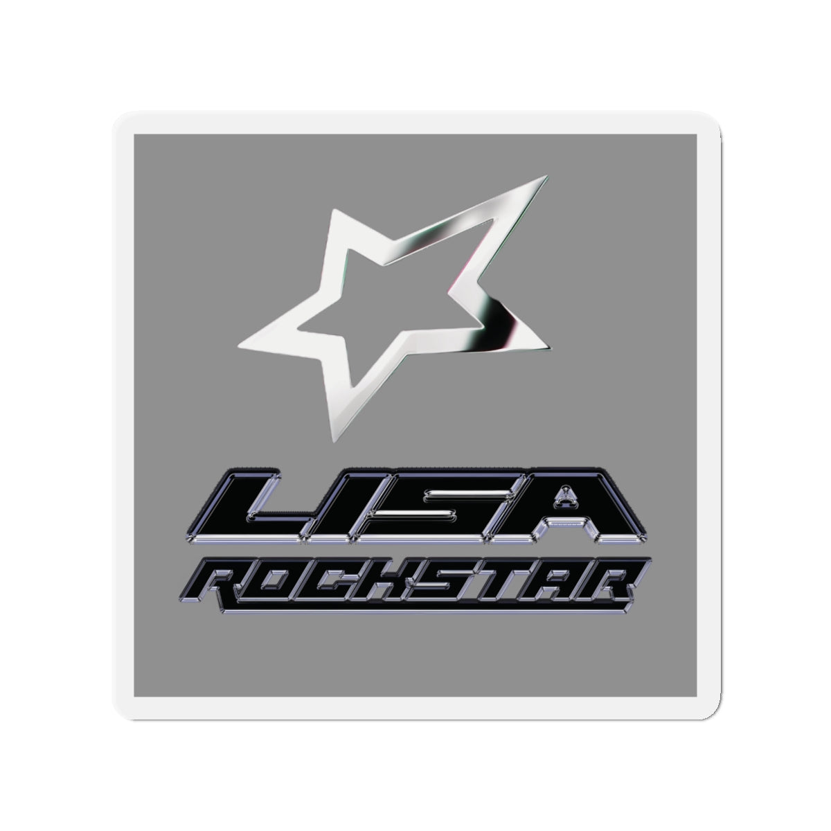 Lalisa Lisa Manoban Rockstar Album Logo Magnet
