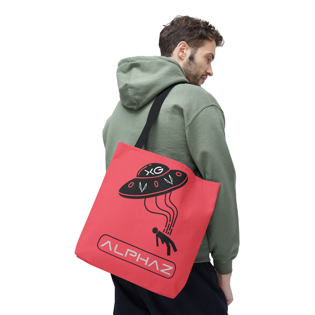 Red Maya XG Spaceship Tote Bag Design 2
