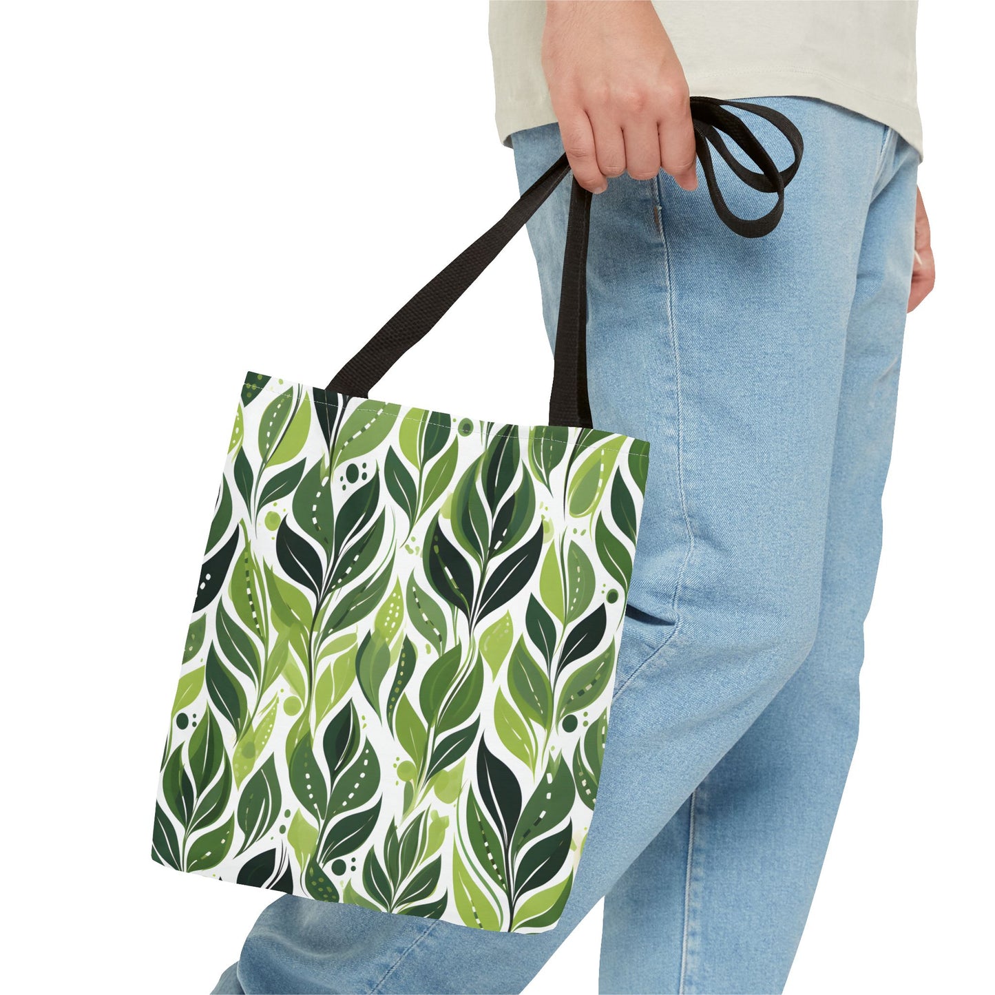 Plant Pattern Tote Bag Design 4
