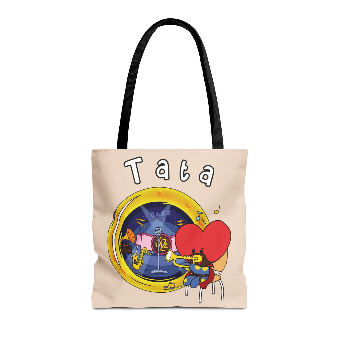BT21 Tata Beige Tote Bag Single Design