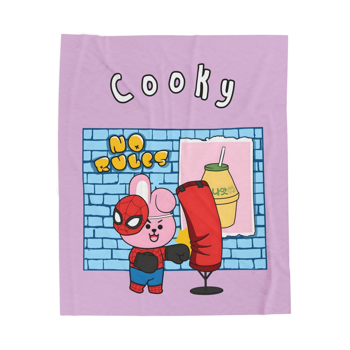 Purple Cooky Blanket - BT21 Single Design