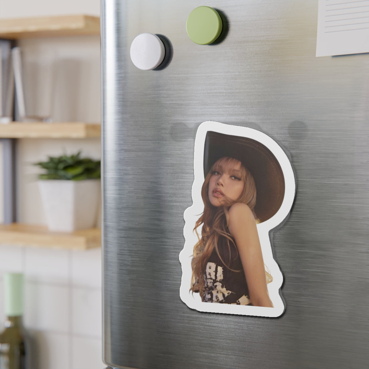 Lalisa Manoban Blackppink Gift for Lisa Fans Lillies Magnet Design 6