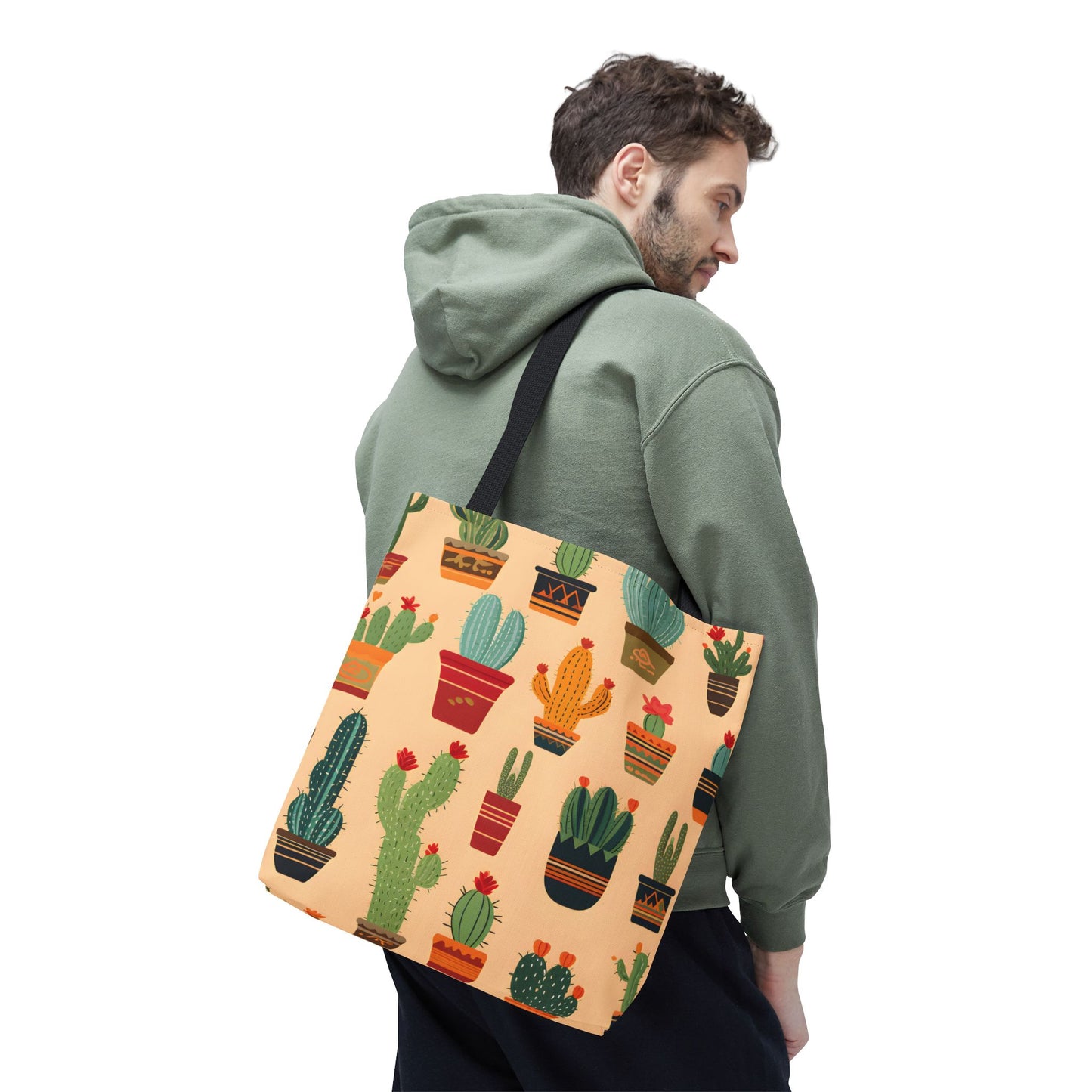 Cactus Pattern Tote Bag Design 4