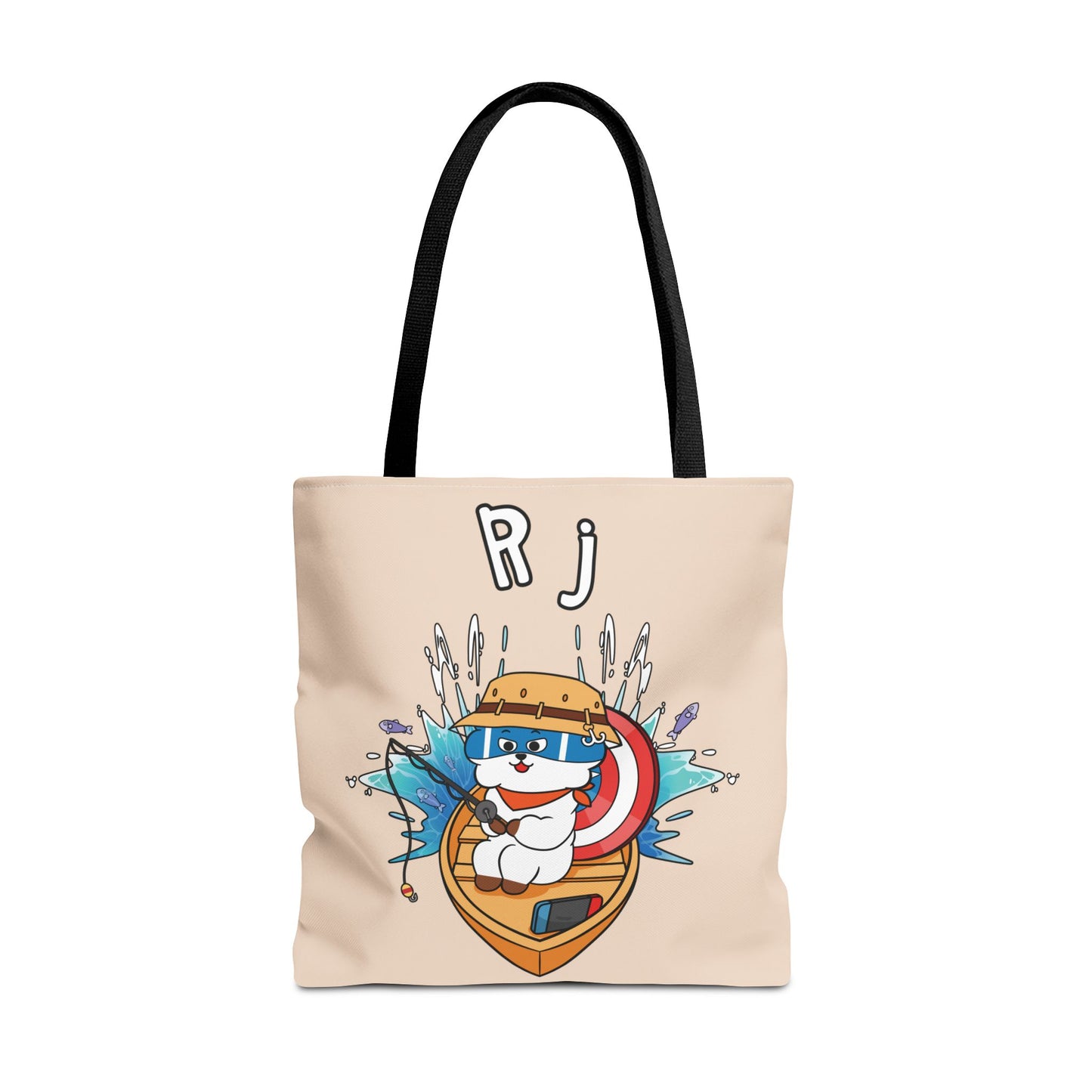 BT21 RJ Beige Tote Bag Single Design